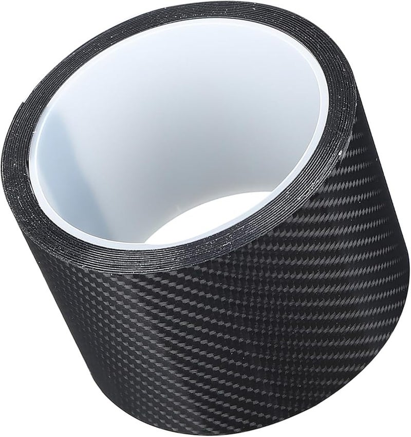 Carbon Fiber Car Door Edge Guard Sticker Size 3 Prevents Scratches Easy Install Black - Image 4