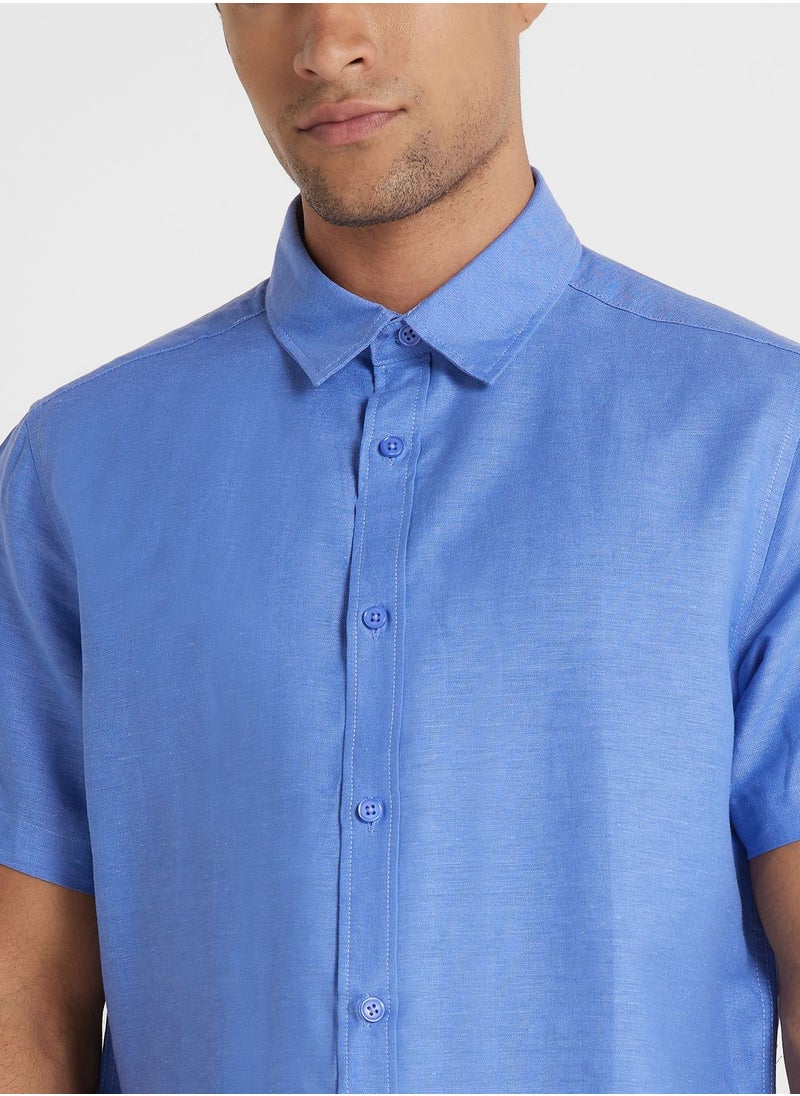 Robert Wood - Short Sleeve Linen Shirt - Image 1