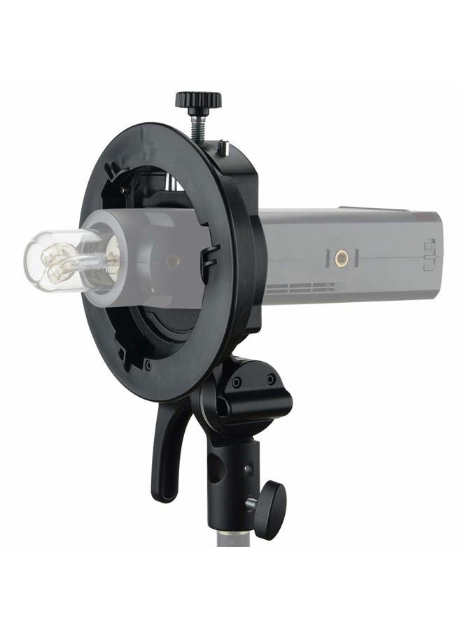 Godox S2 S-Type Bracket Bowens Mount Holder for Godox V1 V860II TT350 AD400Pro AD200Pro Series Speedlite Flash with Snoot Softbox Reflector Beauty Dish - Image 5