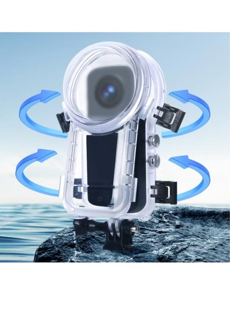 Waterproof Camera Case, Invisible Dive Case For Insta360 X4, Long Lasting Lightweight Camera Protection Case For Underwater Adventures And Extreme Sports, (1pc)  - Image 3