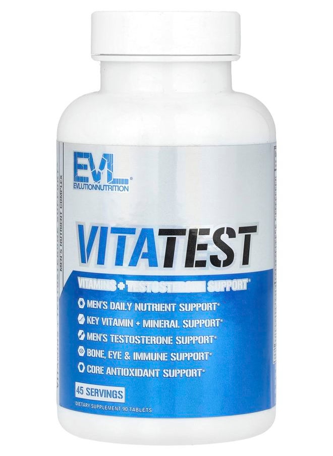 EVLUTION NUTRITION VitaTest Men's Nutrient Complex 90 Tablets 