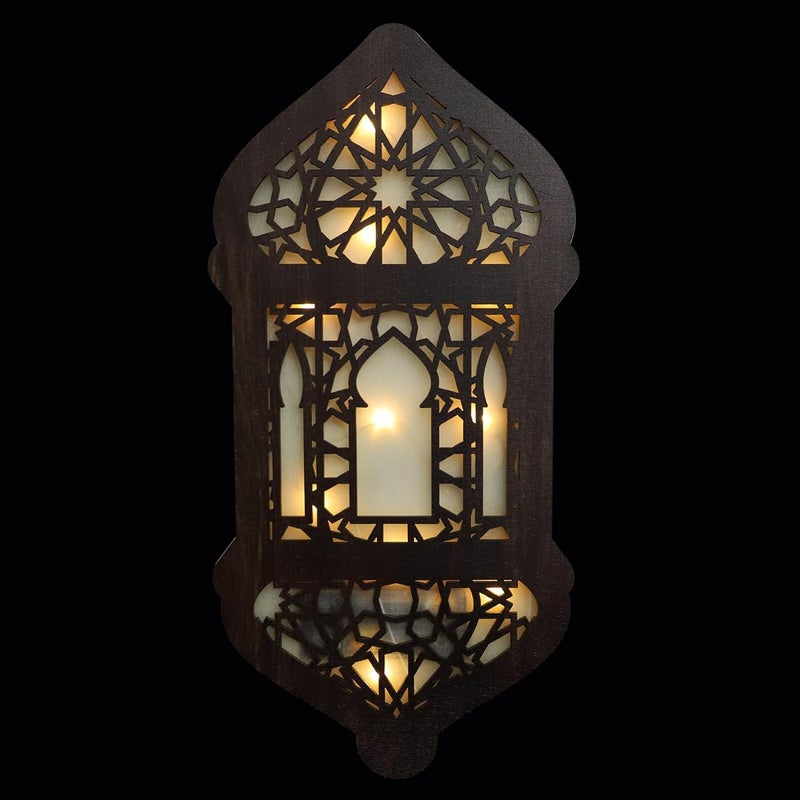 Gadpiparty Vintage Wooden Wall Ornament Light Rustic Wood Hanging Decor for Home Decoration Unique Festival Wall Art for Living Room and Bedroom - Image 1