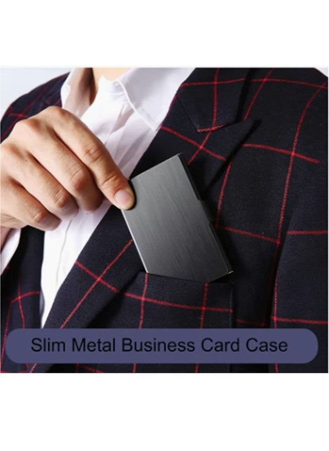 Ant - Business Card Holder Business Card Case for Men & Women, Pocket Metal Card Case, Stainless Steel Card Holder - Image 1