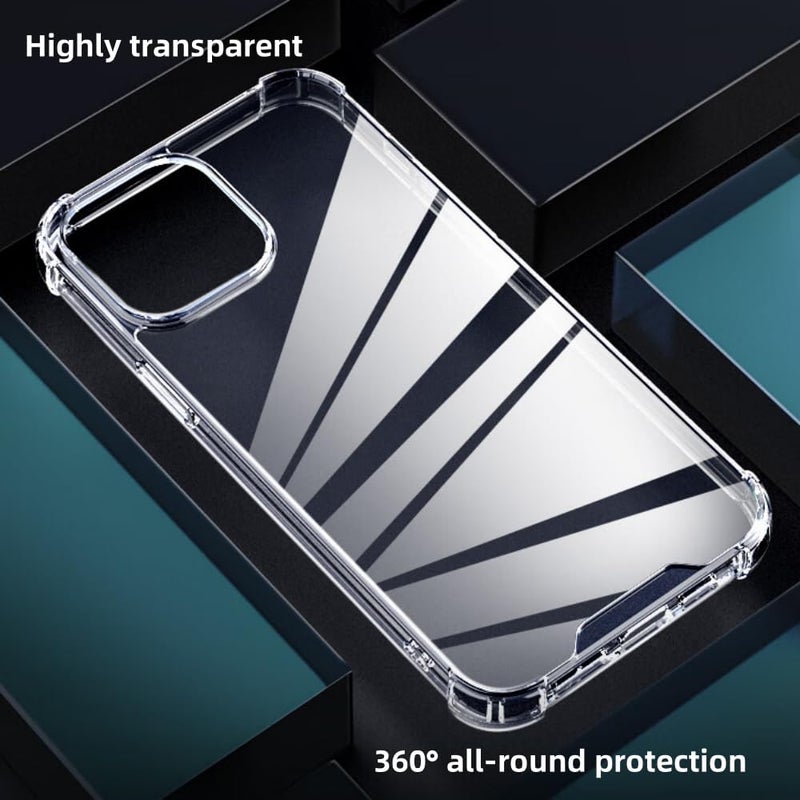 ARMOR Clear Case for iPhone 16 Pro Anti-Burst Ultra Clear Anti-Scratch Shockproof Cover, Hard PC Back + Soft TPU Bumper with Airbag Protection - Image 1