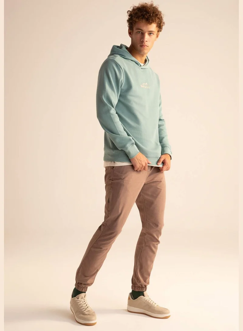 DeFacto Man Slim Fit Crew Neck Long Sleeve Knitted Sweatshirt