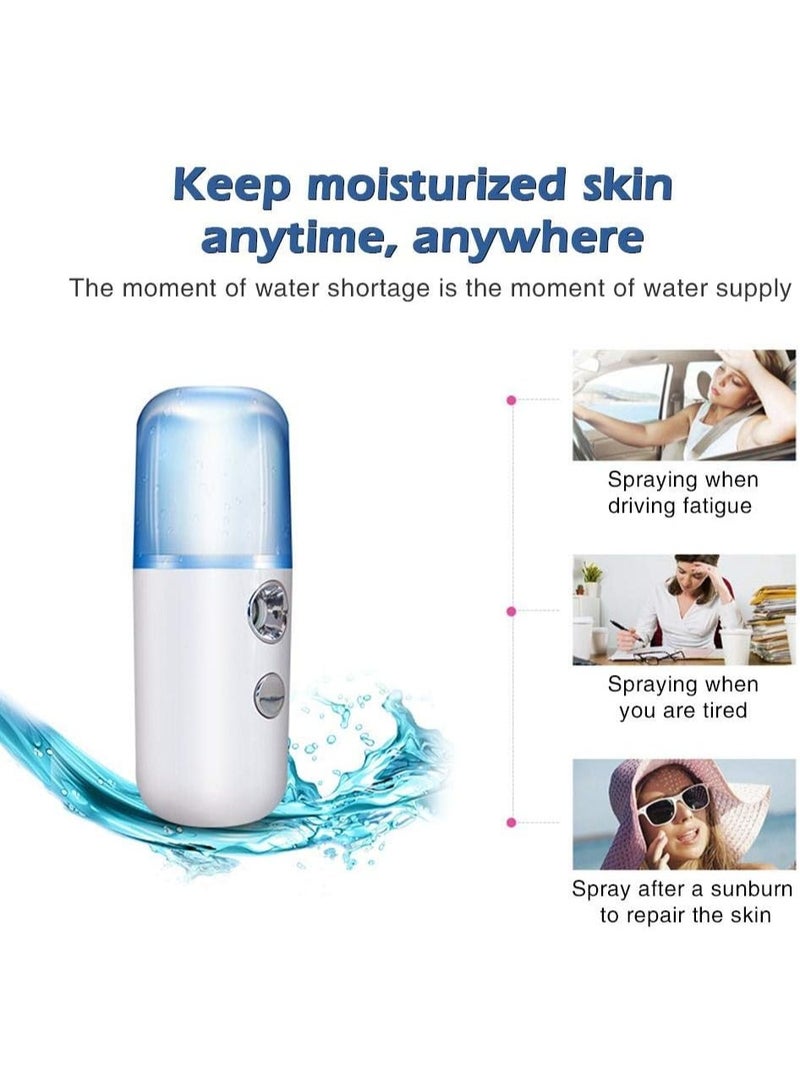 Earss Facial Mist Sprayer Container – 30ml Portable Face Steamer for Moisturizing & Hydration – USB Rechargeable Atomization Device for Skin Refreshing, Face Care, Travel & Home Use - Image 4