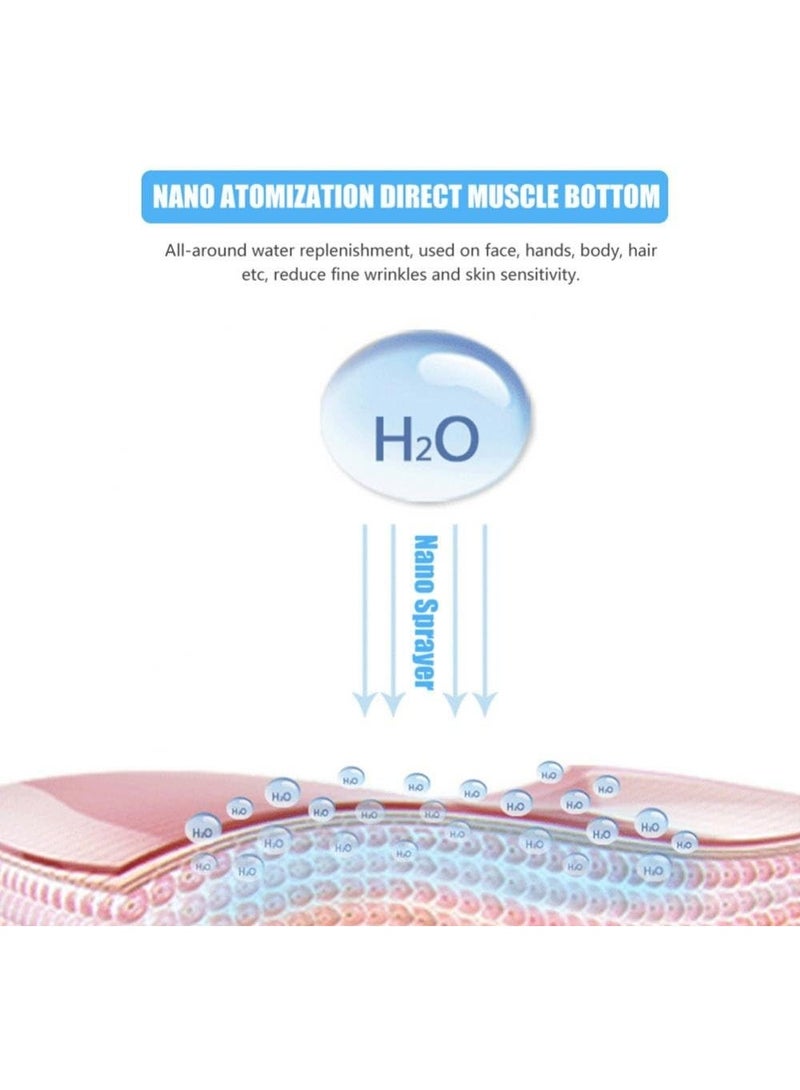 Earss Facial Mist Sprayer Container – 30ml Portable Face Steamer for Moisturizing & Hydration – USB Rechargeable Atomization Device for Skin Refreshing, Face Care, Travel & Home Use - Image 3