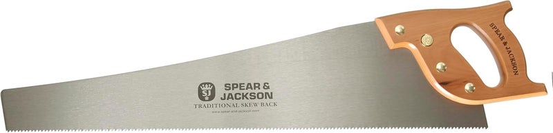 Spear  Jackson 9515K 24" x 7pts Traditional Skew Back Saw, Brown and Silver - Image 1