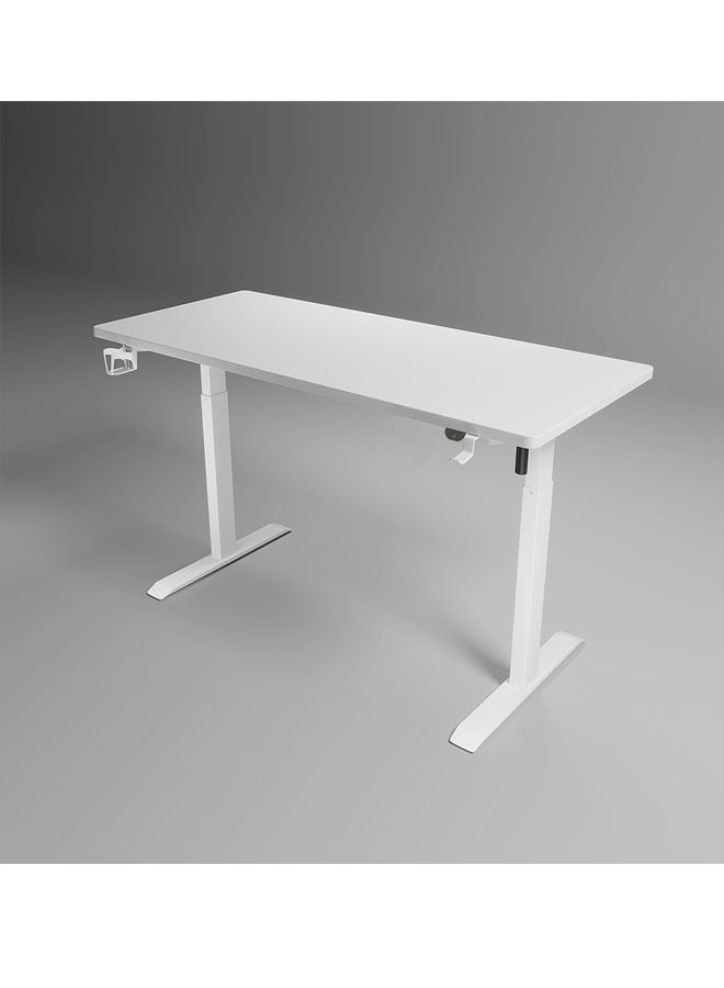 keke Multifunctional Adjustable Height Gaming Desk with Remote, Handle Rack, Cup Holder, USB Socket and Headphone Hook 120 CM - Image 1