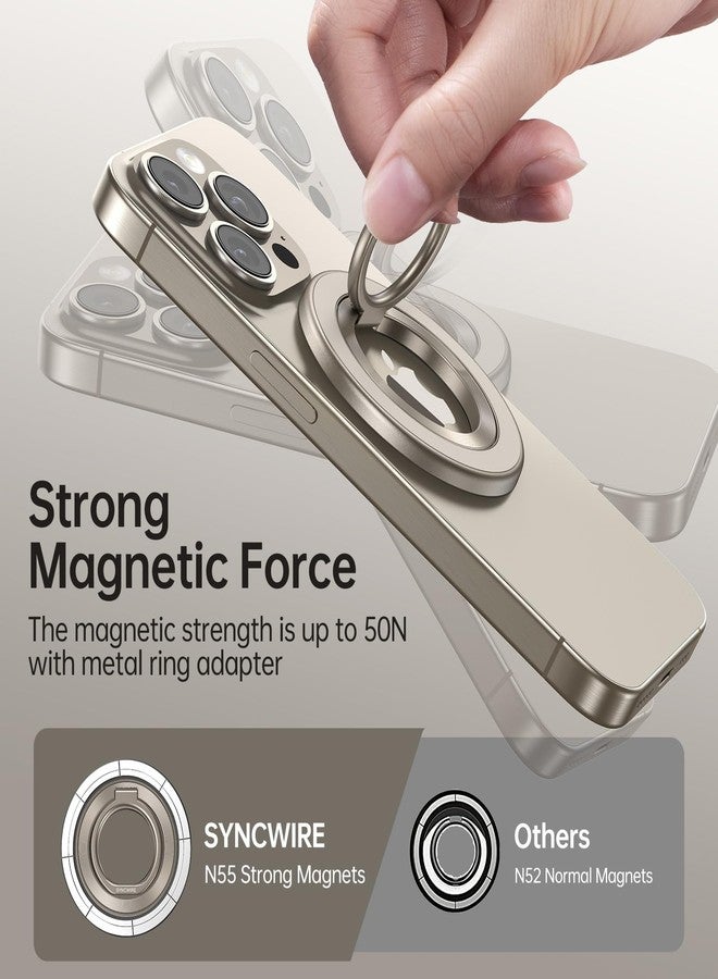 ساينك واير حامل هاتف مغناطيسي حلقي من SYNCWIRE متوافق مع MagSafe، حامل هاتف قابل للدوران 360 درجة، حلقة إصبع، مسند مغناطيسي ثنائي الجوانب، متوافق مع iPhone 17 Pro Max و16 و15 و14 و13 و12، ملحقات MagSafe - Image 3