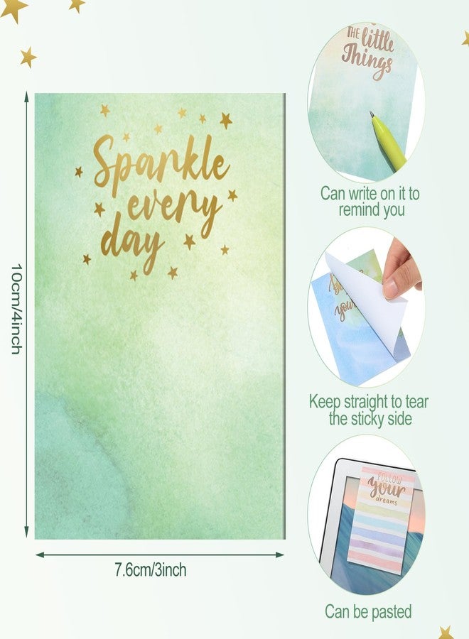 Chinco 12 Pieces Appreciation Sticky Notes 3 x 4 Inch Fun Motivational Inspirational Positive Modern Cute Encouragement to Do List Notepad for Shopping List Study Planner 30 Sheets Each(Dreamy Style) - Image 2