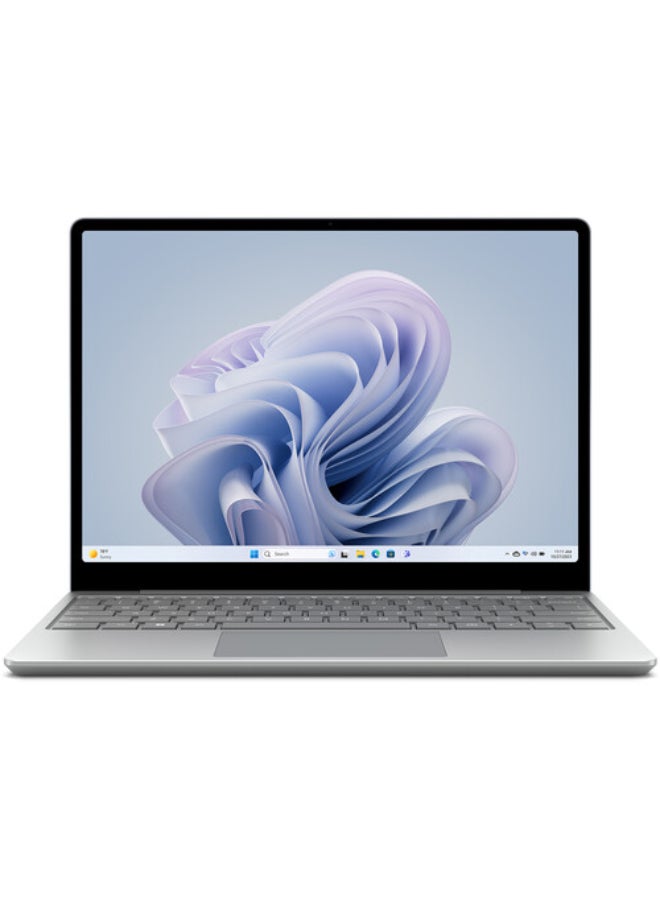 Microsoft Surface Laptop Go 3 Business Laptop With 12.4-Inch Touchscreen Display, Intel Core i5-1235U Processor/8GB RAM/256GB/Intel Iris XE Graphics/Windows 11 Pro English/Arabic Platinum - Image 1