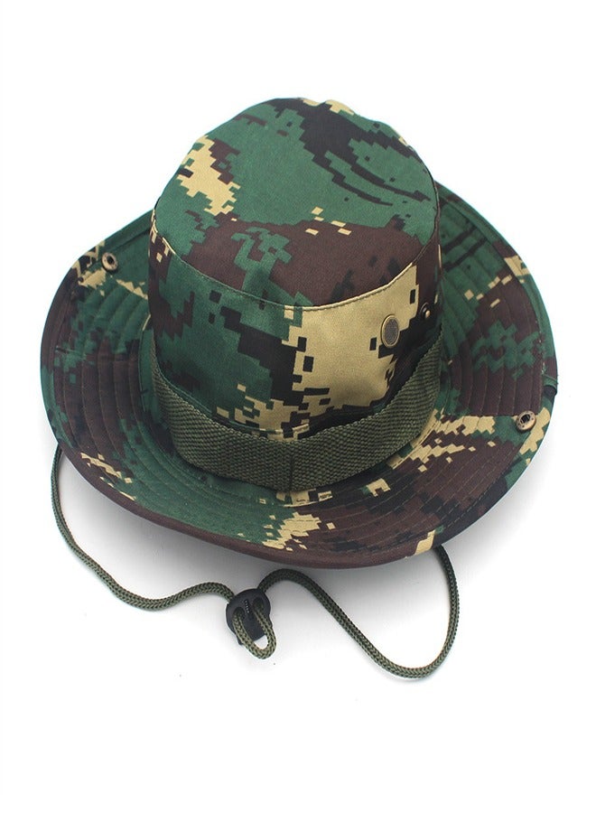 Loquat Outdoor Camping Camo Sunscreen Hat Multicolour E - Image 2