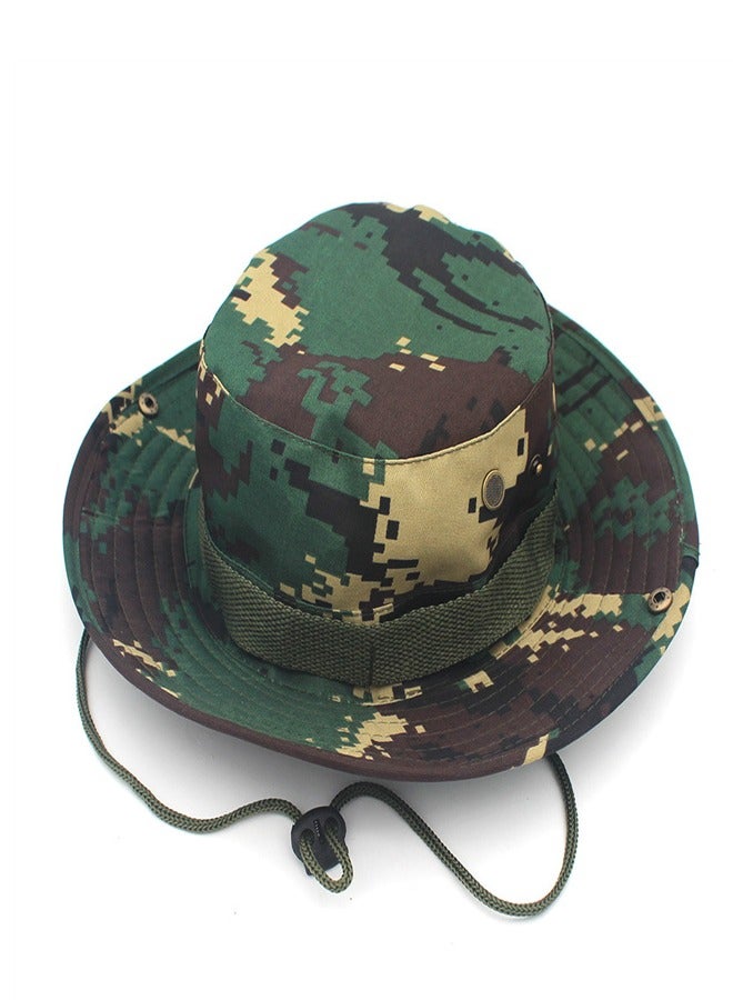 Loquat Outdoor Camping Camo Sunscreen Hat Multicolour E - Image 3