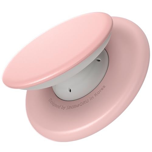Sinjimoru for MagSafe Phone Grip, Soft Silicone Magnetic Finger Grip for iPhone 17/16/15/14/13, Comfortable One-Touch Holding, M-Tap Tok Pink - Image 1
