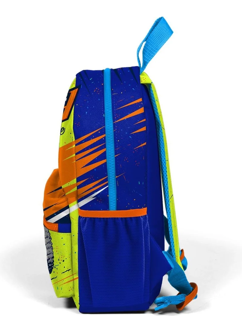 كورال هاي Tiny Nest Backpack Highlighter Yellow Saks Motorcycle Patterned Two Compartments 23542