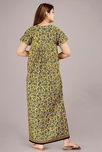 NEGLIGEE Women's Cotton Printed Maxi NightGown Nighty for Women Ankle Length Night Dress - Pack Of 2 (Free Size, SET5) - Image 4
