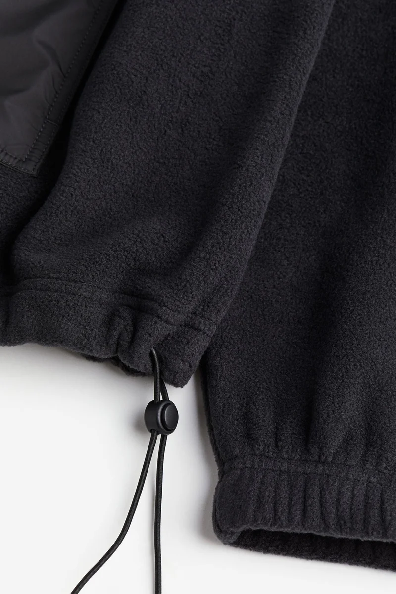 H&M Zip Neck Pocket Detail Top
