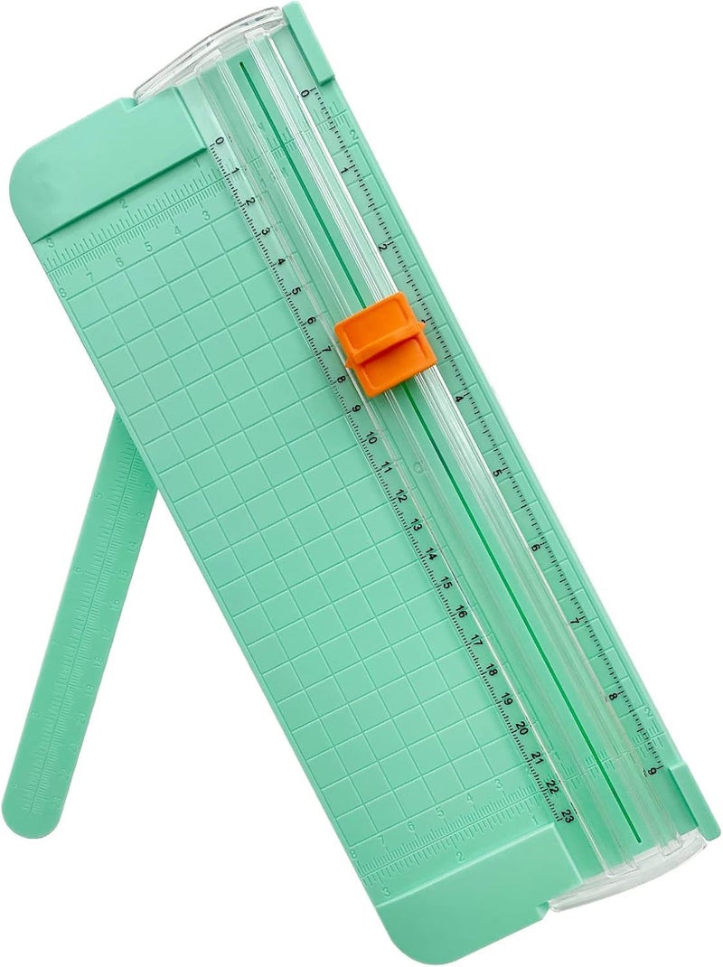 SWOPPERRY Paper Cutter Foldable Mini A4 Paper Trimmer Scrapbook Craft Photo Cutter School Office and Home Stationery Supplies Decorative Paper Cutting Machine for Home and Office Use