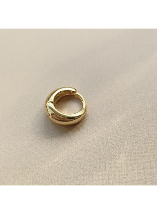 Plain Ring Earrings Silver Needle Earrings Ring Female Ear Bone Nails New Trendy Cold Style Ear Ring Ear Buckle Earrings Summer 
