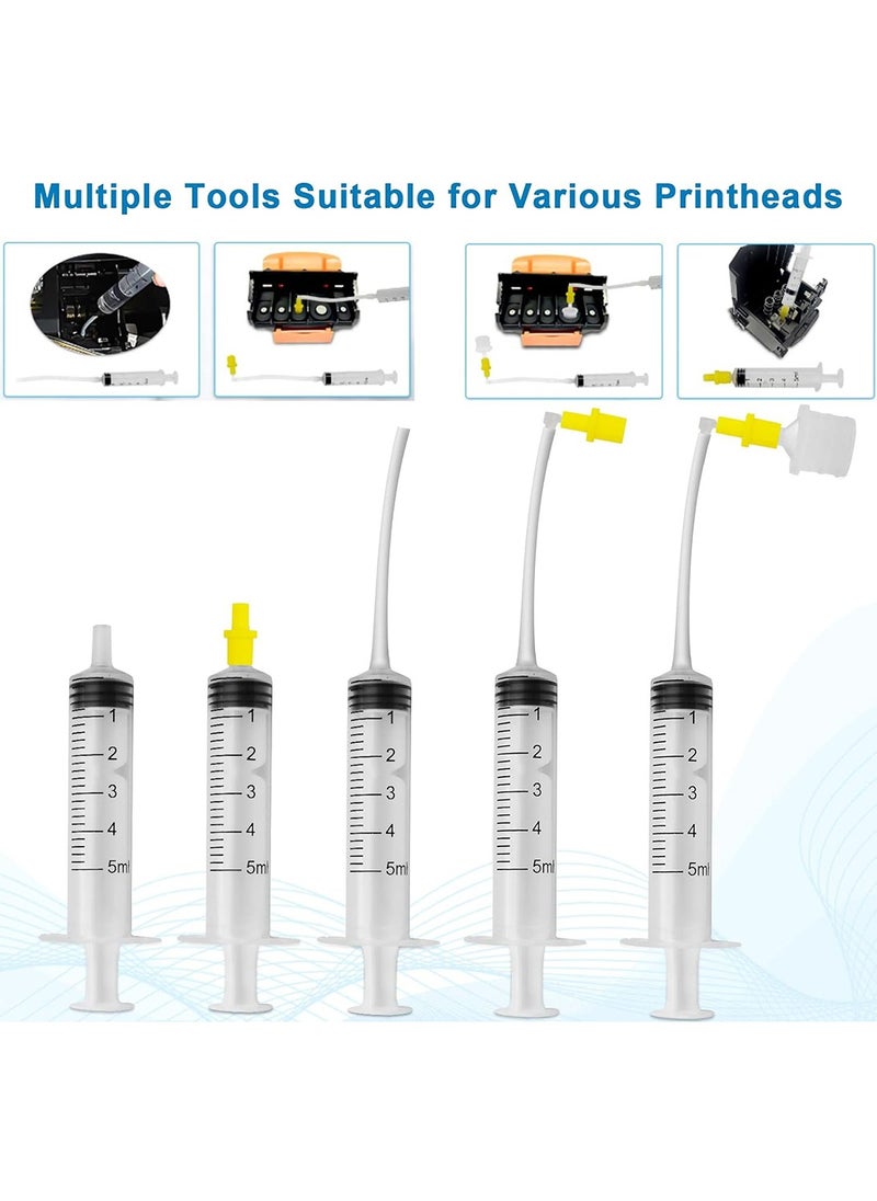 Generic - 100ml Printhead Cleaning Kit Printer Cleaner Solution with Nozzles Works for Epson HP Brother Canon Inkjet Printer Head Cleaning Liquid - Image 1