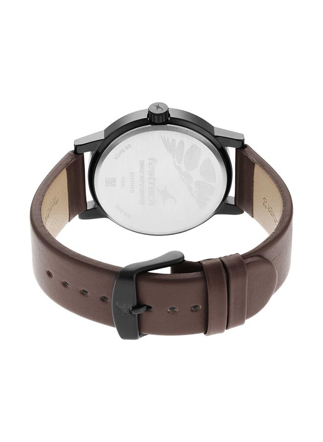 fastrack Stunners Orange Dial Brown Leather Strap Watch 3245Nl02  - Image 4