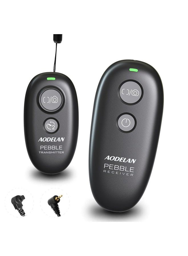 AODELAN Camera Remote Control Wireless Shutter for Canon EOS RP, R6, ROS RP, Rebel T6, T7, T5, T3, SL2, 5D Mark II, 5d Mark iii, 5d Mark iv, 6D Mark II, 7d Mark ii, 7D Series, 5D Series; for Fujifilm X-T3 - Image 1