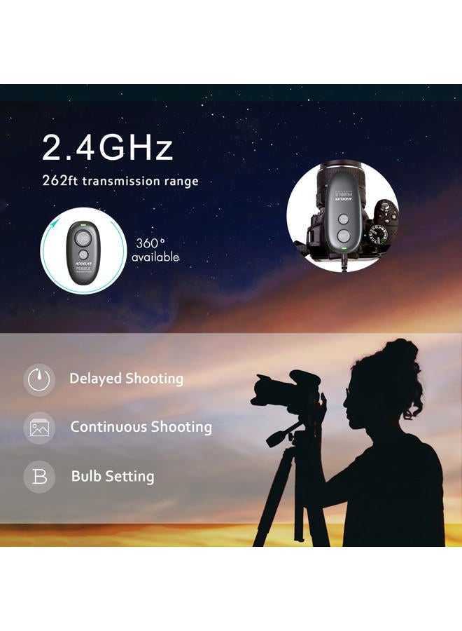 AODELAN Camera Remote Control Wireless Shutter for Canon EOS RP, R6, ROS RP, Rebel T6, T7, T5, T3, SL2, 5D Mark II, 5d Mark iii, 5d Mark iv, 6D Mark II, 7d Mark ii, 7D Series, 5D Series; for Fujifilm X-T3 - Image 3
