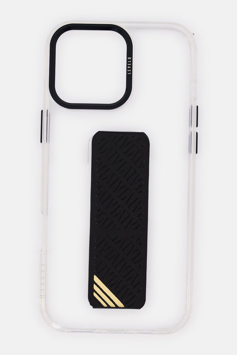 LEVELO iPhone 16 Pro Max Morphix Clara Grip Protective Case, Transparent - Image 1