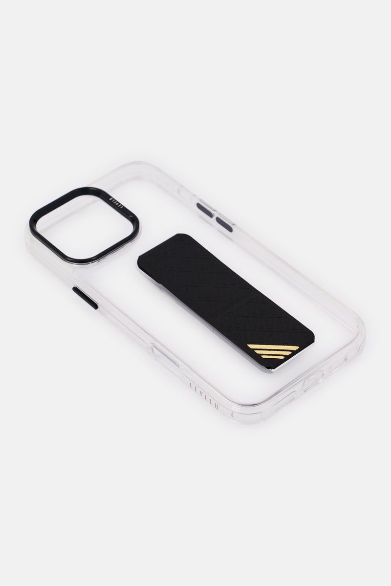 LEVELO iPhone 16 Pro Max Morphix Clara Grip Protective Case, Transparent - Image 4