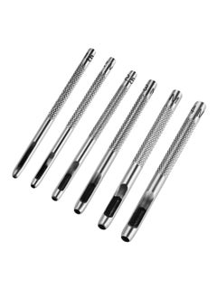Y&D Leather Hole Punch, 6Pcs DIY Punch Tool, Stitching Round Hollow for Watch Band, Leather, Gasket Belt, Fabric, Canvas Paper Plastics  - Image 1