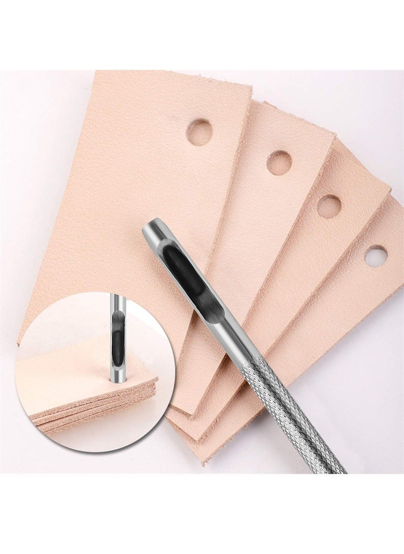 Y&D Leather Hole Punch, 6Pcs DIY Punch Tool, Stitching Round Hollow for Watch Band, Leather, Gasket Belt, Fabric, Canvas Paper Plastics  - Image 3