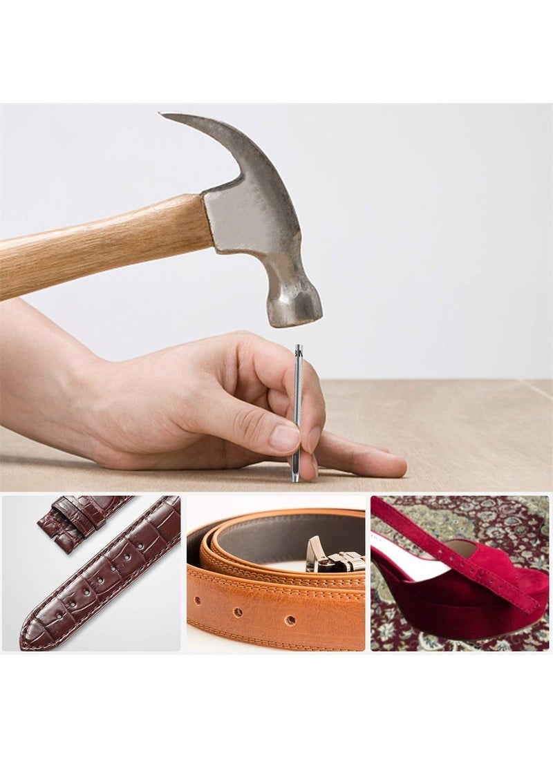 Y&D Leather Hole Punch, 6Pcs DIY Punch Tool, Stitching Round Hollow for Watch Band, Leather, Gasket Belt, Fabric, Canvas Paper Plastics  - Image 2