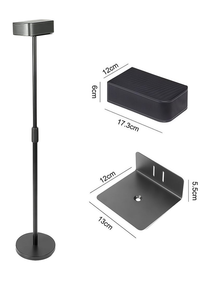 FlashHawk Speaker Stands Pair -Height Adjustable Extend 68cm to 125cm, Floor Speaker Stand for JBL BAR1300X, BAR1000/BAR800, BAR9.1/STV500 - Image 1