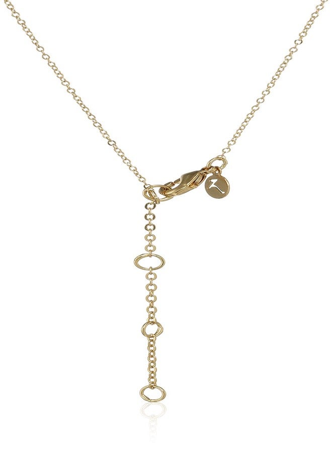 Accessorize London Z Sparkle Inital Pen Pendant for Women (Golden) (MN-88255481001) - Image 3
