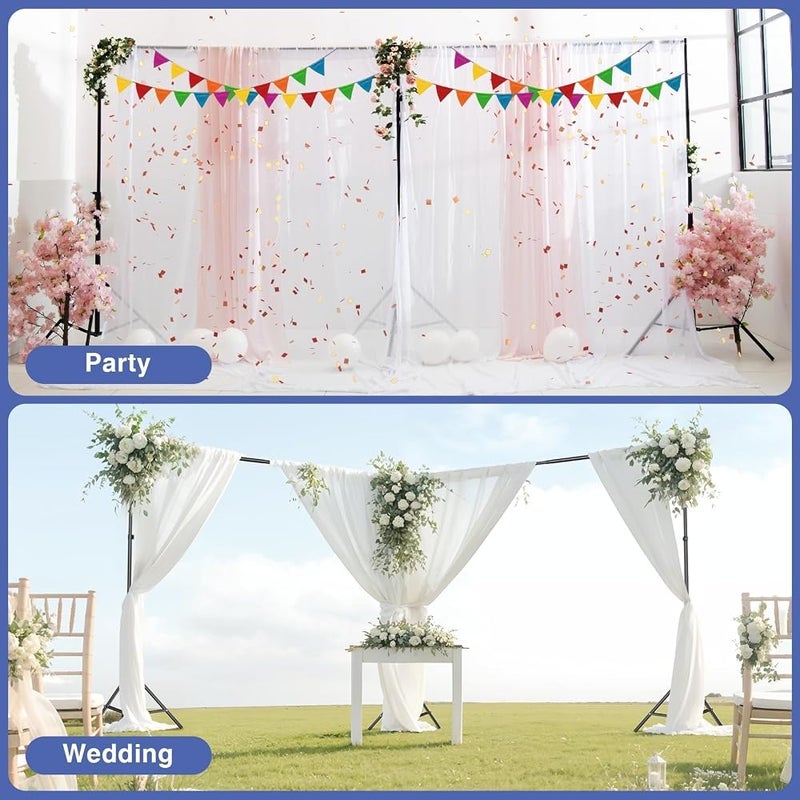 EMART Backdrop Stand, 20x7ft/6x2.1m(WxH) Large Adjustable Background Frame - Image 2
