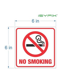 No Smoking Sticker Sign For Business 4 Pack 6X6 Inch Premium Selfadhesive Vinyl Laminated For Ultimate Uv Weather Water & Fade Resistance For Home Office & Restaurants Indoor Outdoor - pzsku/Z762F34507696C41723E4Z/45/_/1693986636/7b104b3f-e2bd-4ff9-968f-ff625a1ff69d