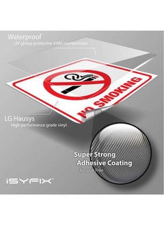 No Smoking Sticker Sign For Business 4 Pack 6X6 Inch Premium Selfadhesive Vinyl Laminated For Ultimate Uv Weather Water & Fade Resistance For Home Office & Restaurants Indoor Outdoor - pzsku/Z762F34507696C41723E4Z/45/_/1693986638/c2b15743-8094-4c42-a4b8-cfac6260dd3b