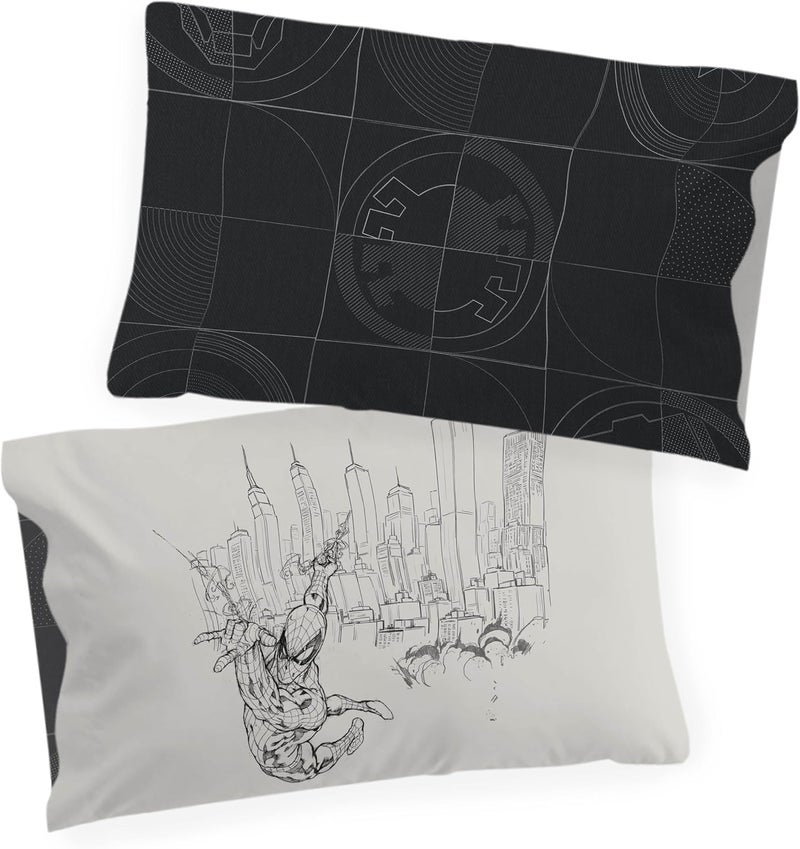 Jay Franco Kids Marvel Spider-Man Bedding Set – Super Soft Bedding with Pillowcase, COVER ONLY, Comforter Not Included, Black, 2-piece, Single Bed Long lasting universal build - Image 3