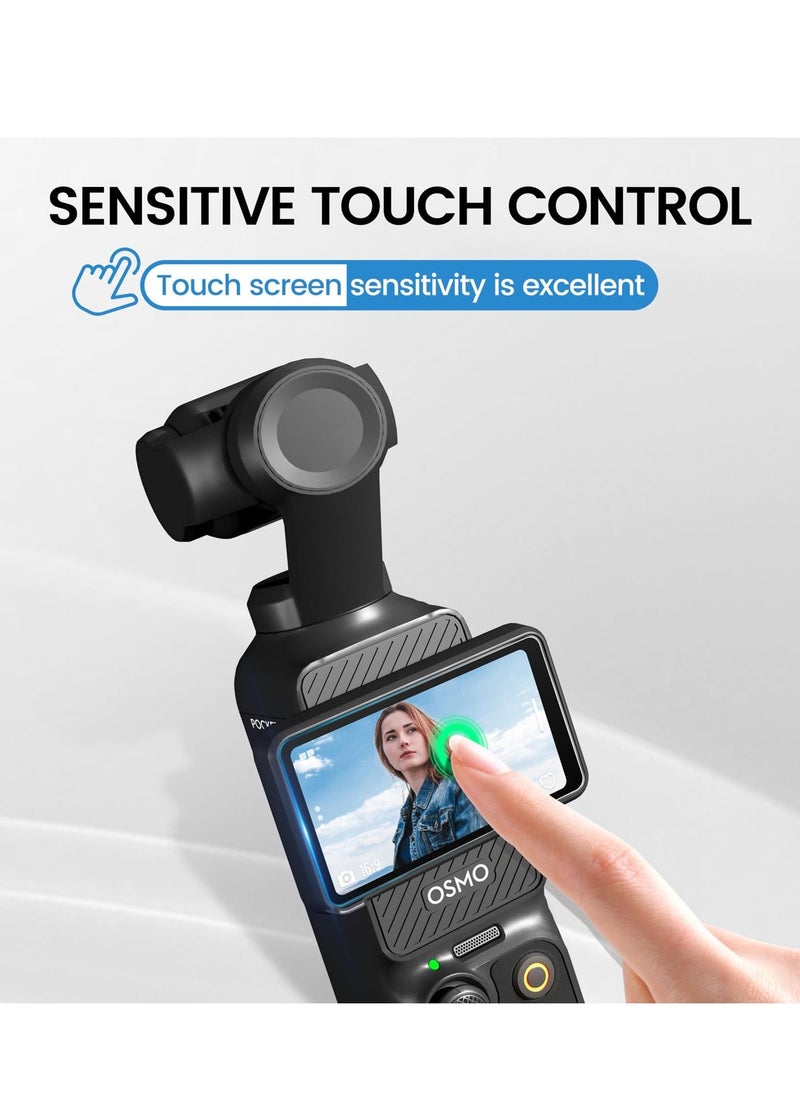 Generic Tempered Glass Screen Protector Film Combo Compatible with DJI OSMO Pocket 3 Camera 2 Screen Protector +2 Lens Film Foil Ultra Clear for OSMO Pocket3 Camera Accessory  - Image 5