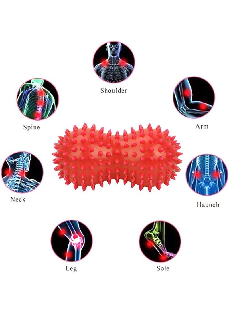 Focket Massage BallsPvc Peanut Massage Balls Foot Back ShoulderFoot MassagerPlantar Fasciitis  All Over Body Deep Tissue Muscle Therapy For Strength ExerciseRelax 2  - Image 2