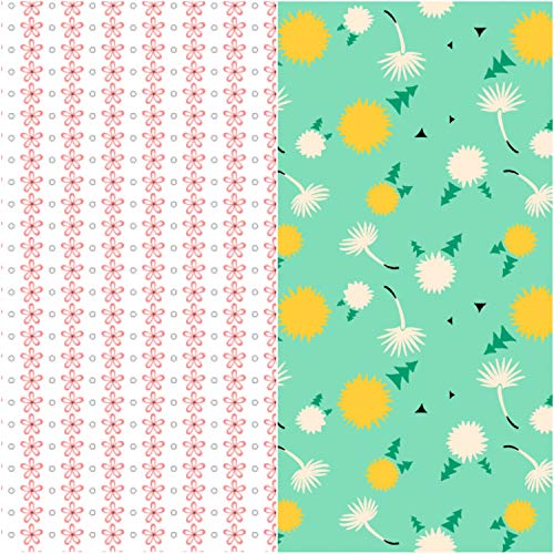 COTTONVILL 20COUNT Cotton Print Quilting Fabric (Quarter 6pcs, Flower Festival) - Image 4