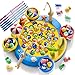 ORANGE OCEAN 66 PCS Magnetic Fishing Game for Kids Toddlers 35 Board Game for Kids 46 18 Players Fishing Toys for Boys 3 4 5 6 7 8 Year Old with 360 Rotation Ideas Birthday Gifts for 3 4 5 6 7 8 Year Old - Image 2