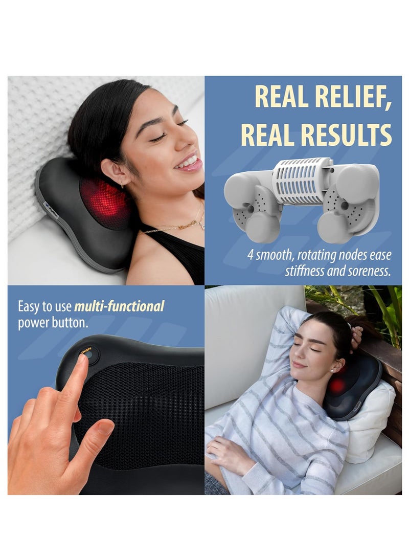 Y&D Neck Massager with Heat, Electric Back Massager for Shoulder, Back, Leg, Deep Tissue Kneading Massage to Relief Muscles - Image 5