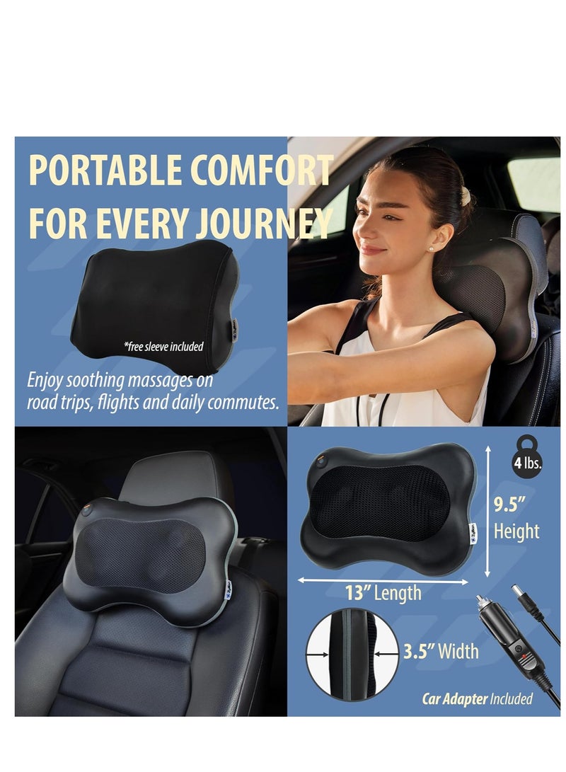 Y&D Neck Massager with Heat, Electric Back Massager for Shoulder, Back, Leg, Deep Tissue Kneading Massage to Relief Muscles - Image 4