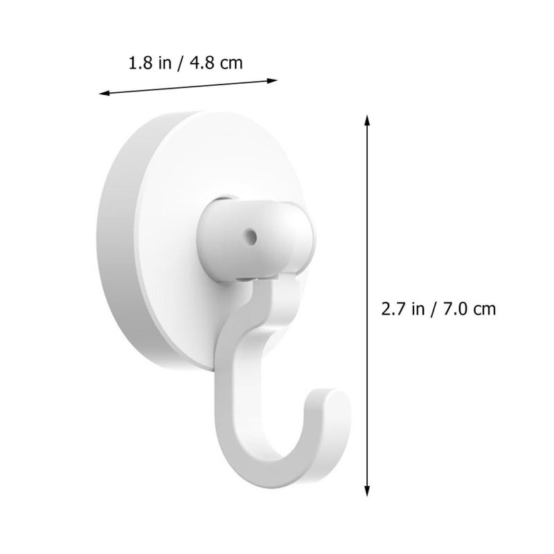 3pcs White Self Adhesive Hook Set Multipurpose Heavy Duty Wall Hangers for Towels - Image 3