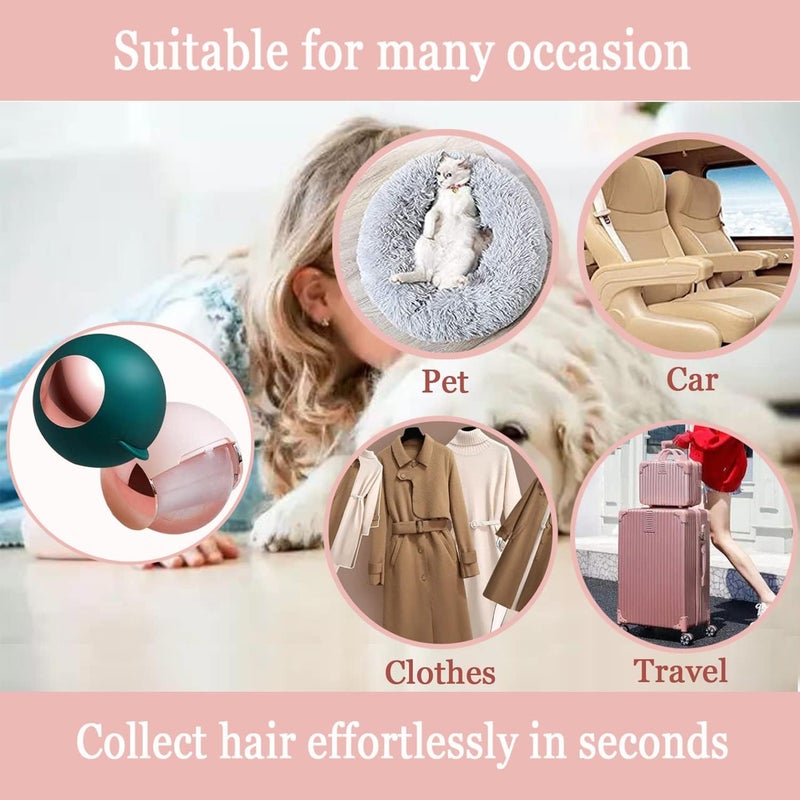 NISHIV Washable Reusable Gel Lint Roller for Pet Hair Portable Dog Cat Pet Hair Remover for Clothes Laundries Sticky Cleaner Dust Fuzz Fur for Travel Household - Image 4