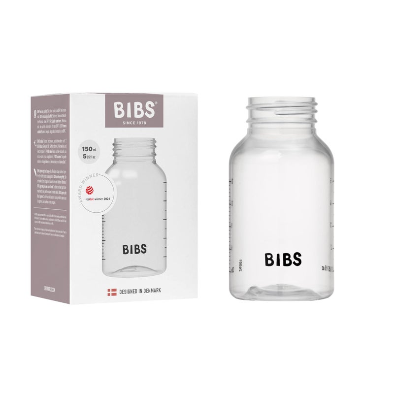 BIBS Baby Bottle 5 oz / 150 ml - BPA-Free, Dishwasher Safe - Compatible with BIBS Bottle Sets (Sold Separately) - Image 1