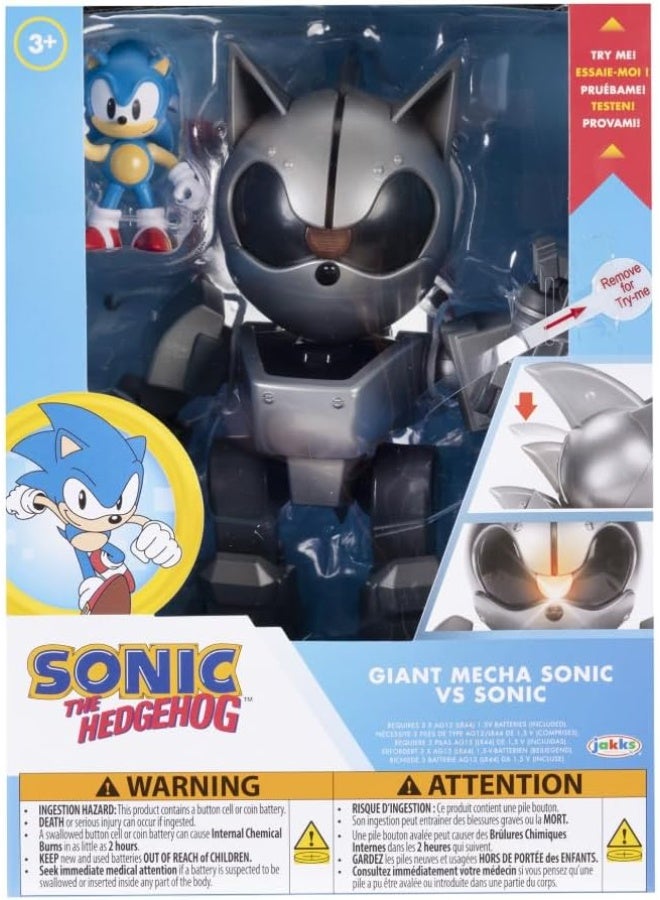 Sonic Figure 2.5-Inch Giant Mecha Sonic Vs Sonic 42984 - Image 2