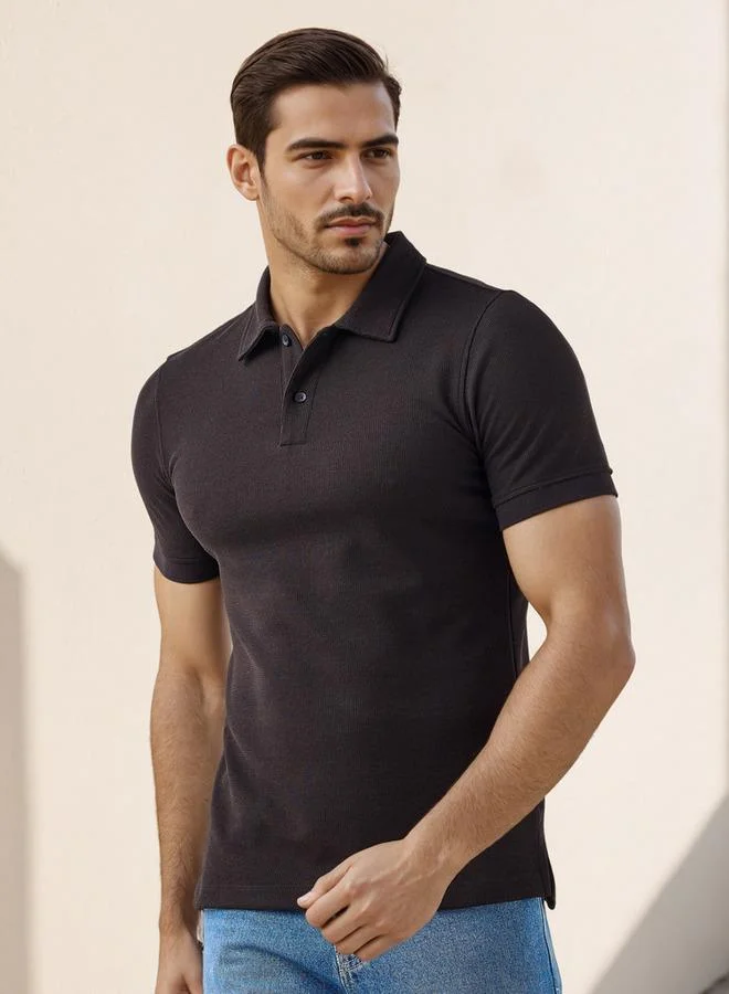 Splash FAV Textured Polo T-shirt